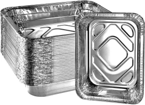 Green Direct Disposable Aluminum Foil Pans (No Lids) - Half Size (9 x 13 inch) Baking & Roasting Pan for all kitchen & cooking needs, Pack of 30