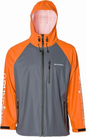 Grunden’s Men’s Tourney Jacket - Hooded Waterproof Fishing Jacket, Lightweight Athletic Fit, Packable Rain Coat