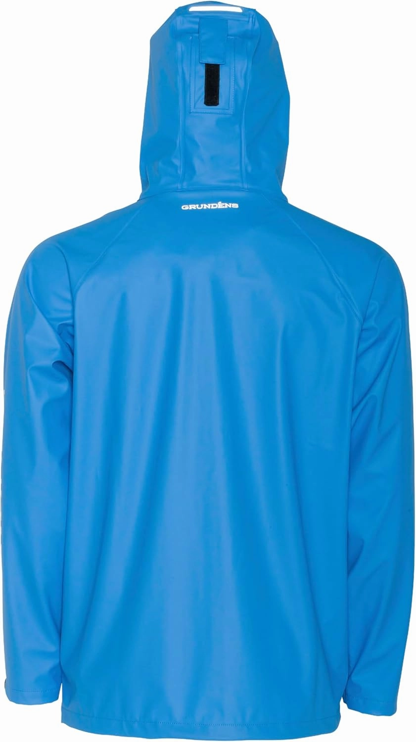 Grunden’s Men’s Tourney Jacket - Hooded Waterproof Fishing Jacket, Lightweight Athletic Fit, Packable Rain Coat