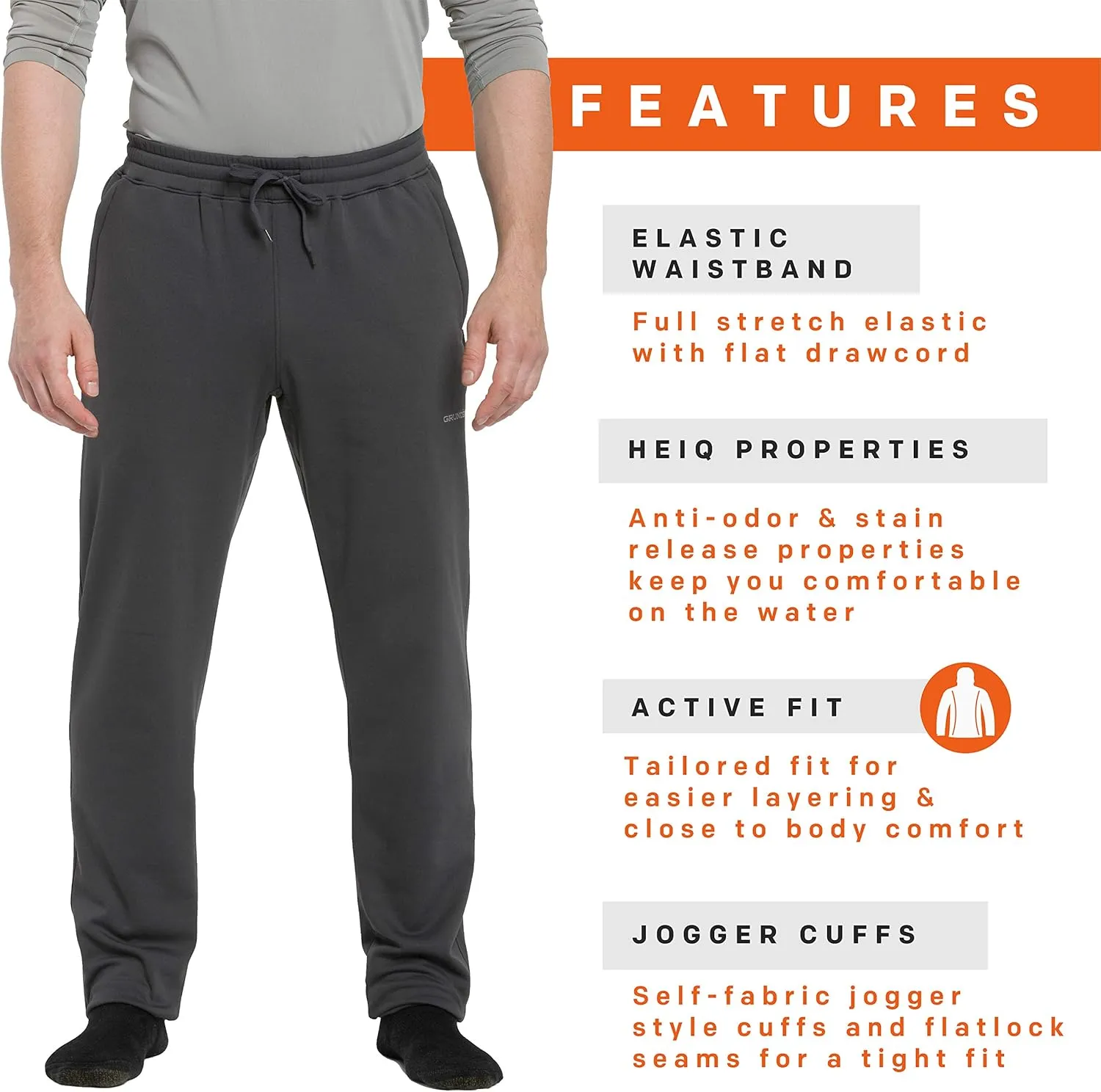 Grundens Men’s Grundies Thermal Bottom | Base Layer, Anti-Odor