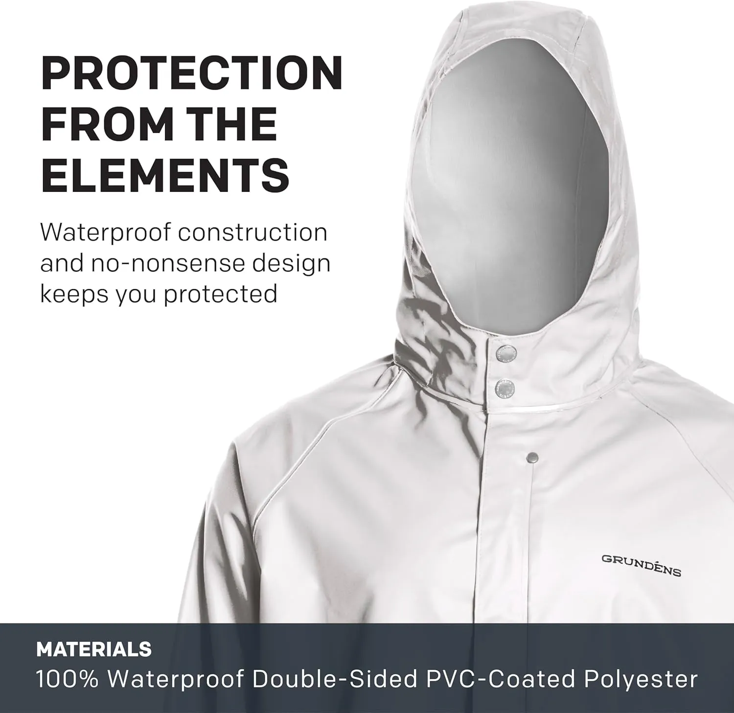 Grundens Men’s Shoreman Jacket | Waterproof, Stain-Resistant Seafood Processing Jacket