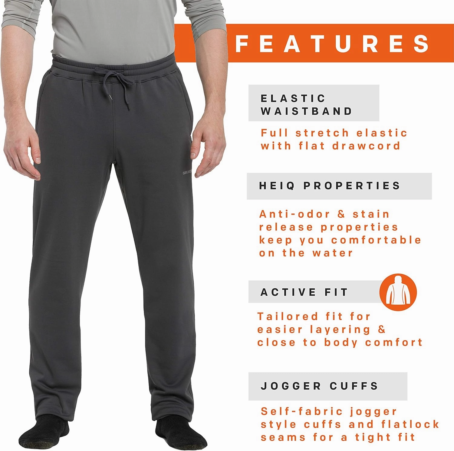 Grundens Men’s Grundies Thermal Bottom | Base Layer, Anti-Odor