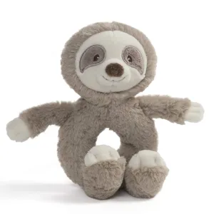 GUND Baby GUND Toothpick Sloth Rattle Plush Stuffed Animal 12", Taupe