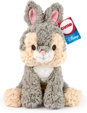 GUND Disney Official Thumper Plush, Disney Cozys Collection, Bambi Toys, Bunny Rabbit Stuffed Animal for Ages 1 and Up, Gray, 10”