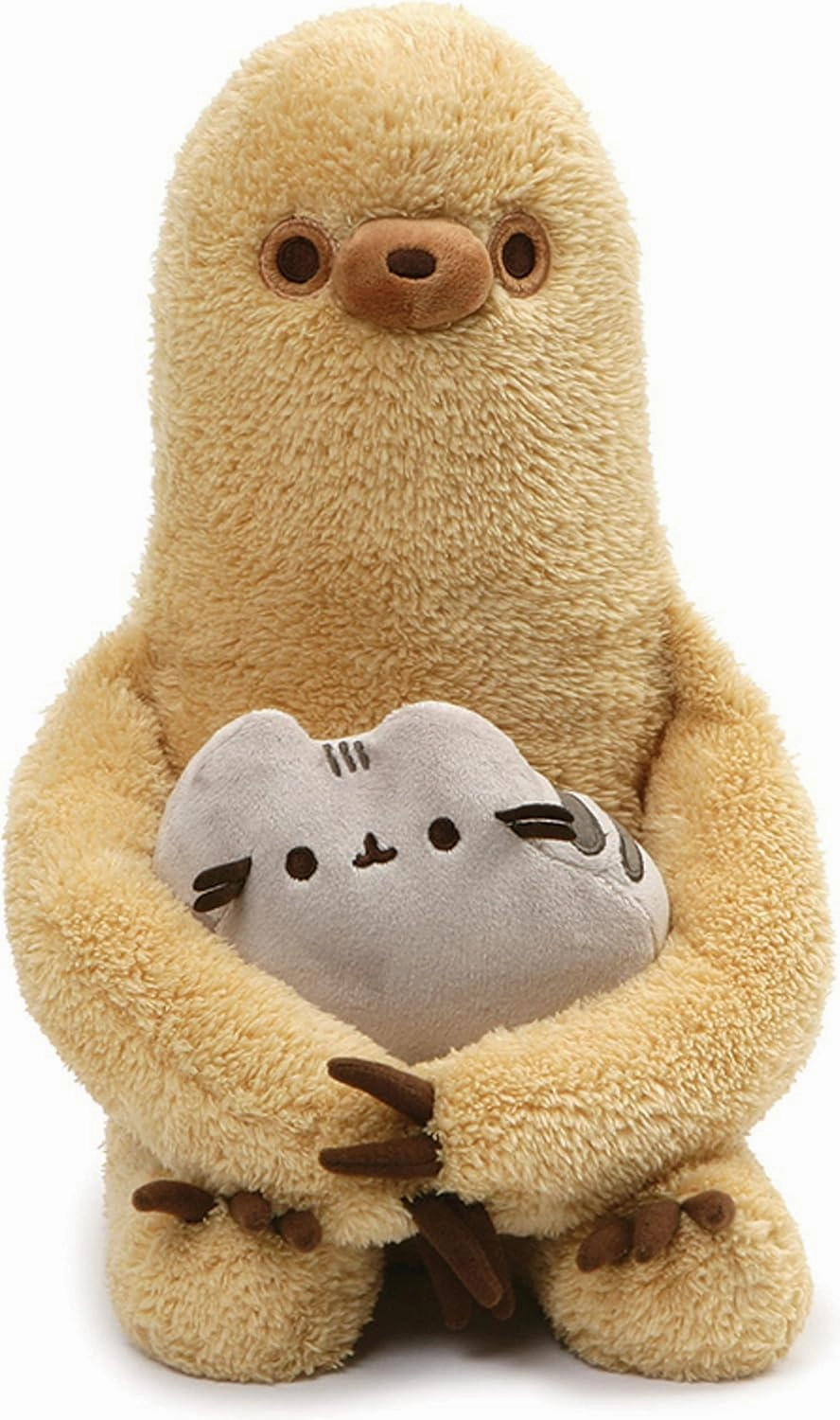GUND Pusheen with Sloth Plush Stuffed Animal, Set of 2, 13"