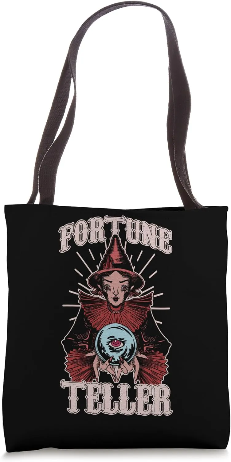 Gypsy Fortune Teller Psychic Vintage Carnival Circus Staff Tote Bag