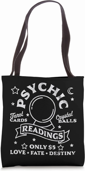 Gypsy Fortune Teller Psychic Readings Tarot Crystal Ball Tote Bag
