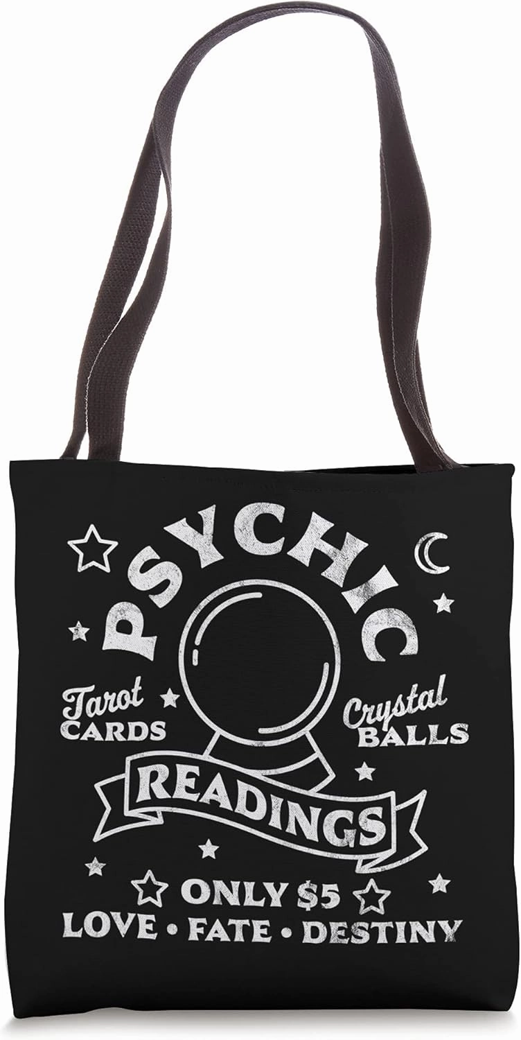 Gypsy Fortune Teller Psychic Readings Tarot Crystal Ball Tote Bag