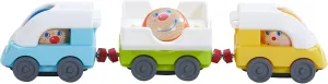 HABA Kullerbü 306496 – Express Train, Toy Vehicle from 2 Years, Green
