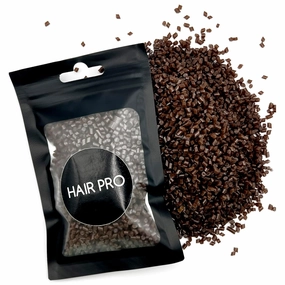 HairPro Italian Keratin Glue Hair Extension Beads for Hair Extension Fusion Keratin Glue Beads Making Wig Tool Fusion I Tip Hair Extensions Original colors (Brown 2.3) (20, Grams)
