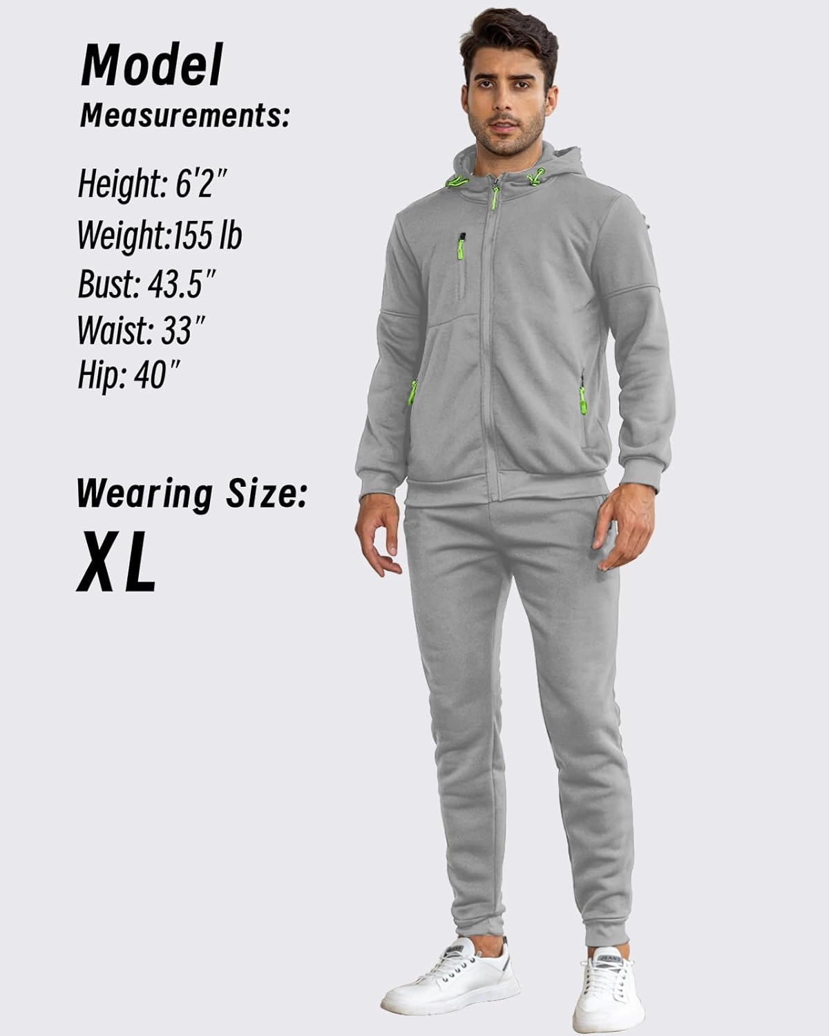 Hakjay Sweatsuits for Men 2 Piece Hoodie Men's Jogging Tracksuit Set Casual Athletic Long Sleeve Outfit Pullover Suit Set