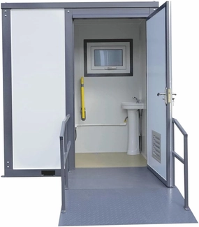 Handicap-Accessible Portable Restroom for Disabled, Outdoor Mobile Toilet for Concerts, Conventions, Construction, Sporting Events