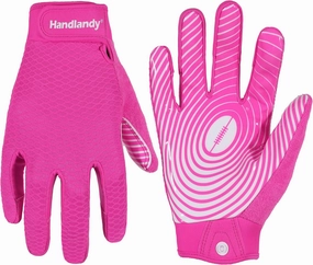 HANDLANDY Football Gloves Men, Sticky Wide Receiver Grip Gloves, Stretch Fit Football Glove Adult