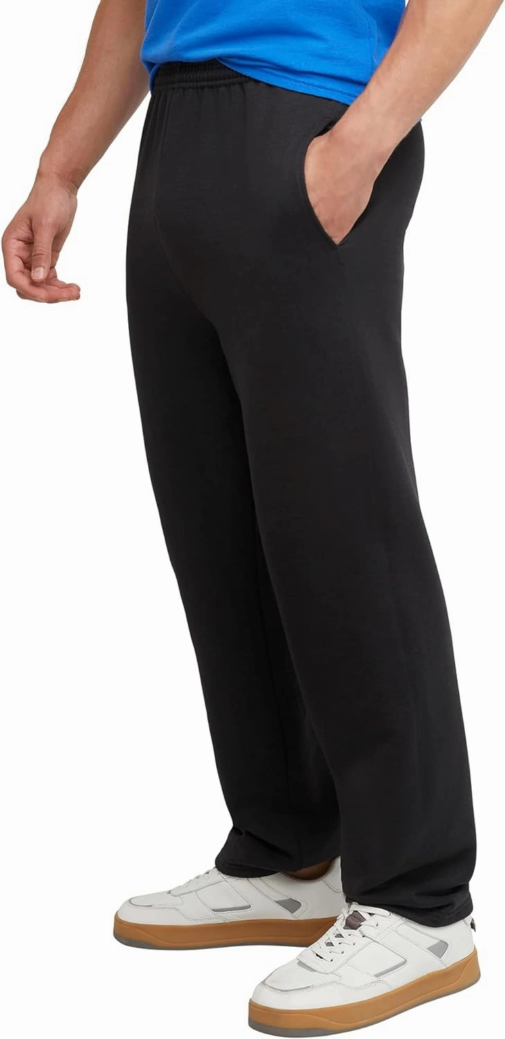 Hanes, EcoSmart Fleece Sweats for Men, Open Bottom Sweatpants, 30.5"