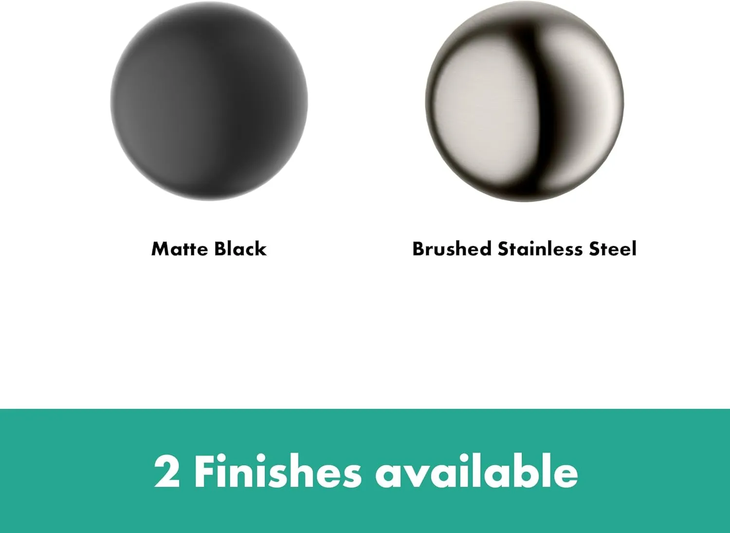 hansgrohe RainDrain Brilliance Square Shower Drain Set with Rough and Tileable Rear Cover in Matte Black, Stainless Steel Shower Floor Drain