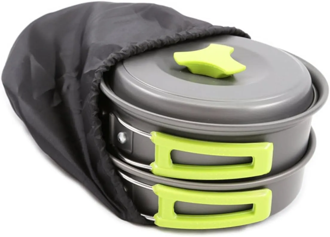 Happyyami 10 Pcs Outdoor Pot Cooking Utensils Combination Tableware Dropshipping