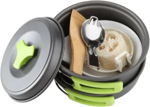 Happyyami 10 Pcs Outdoor Pot Cooking Utensils Combination Tableware Dropshipping