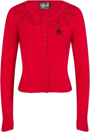 Hell Bunny Spider Vintage Style Retro Long Sleeve Sweater Cardigan
