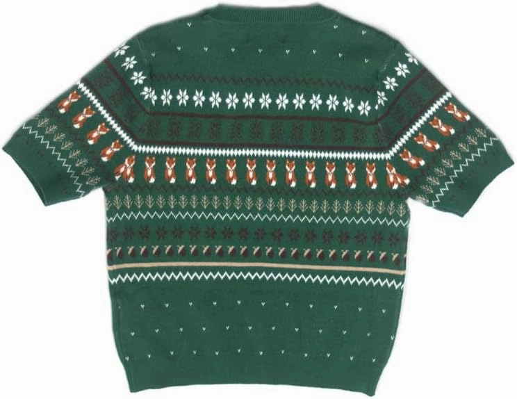 Hell Bunny Vixey Jumper Fox Knitted 50's 60's Vintage Retro Pinup Short Sleeve