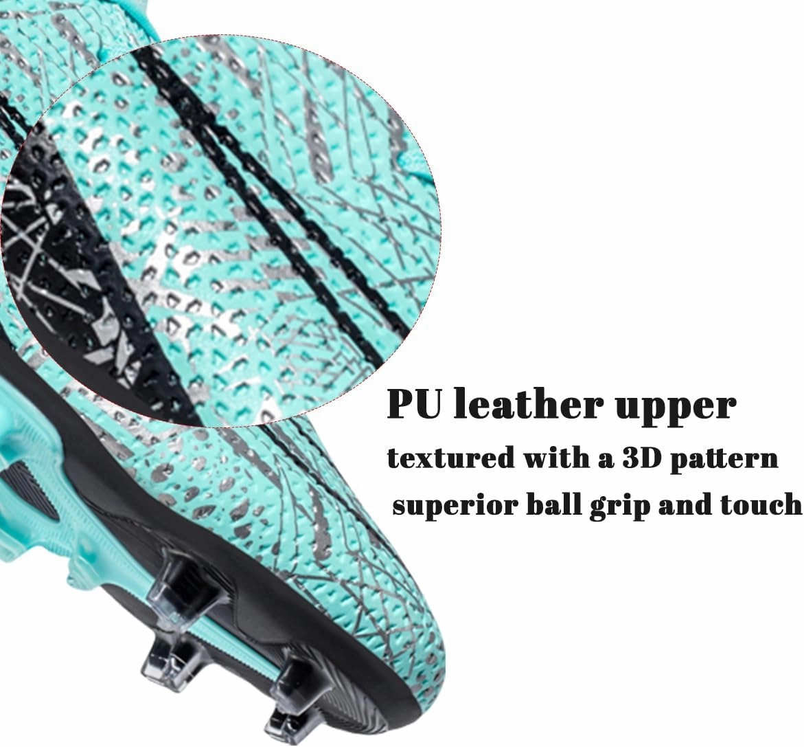 HESBITEUL Soccer Cleats Firm Ground: Lightweight FG Football Shoes