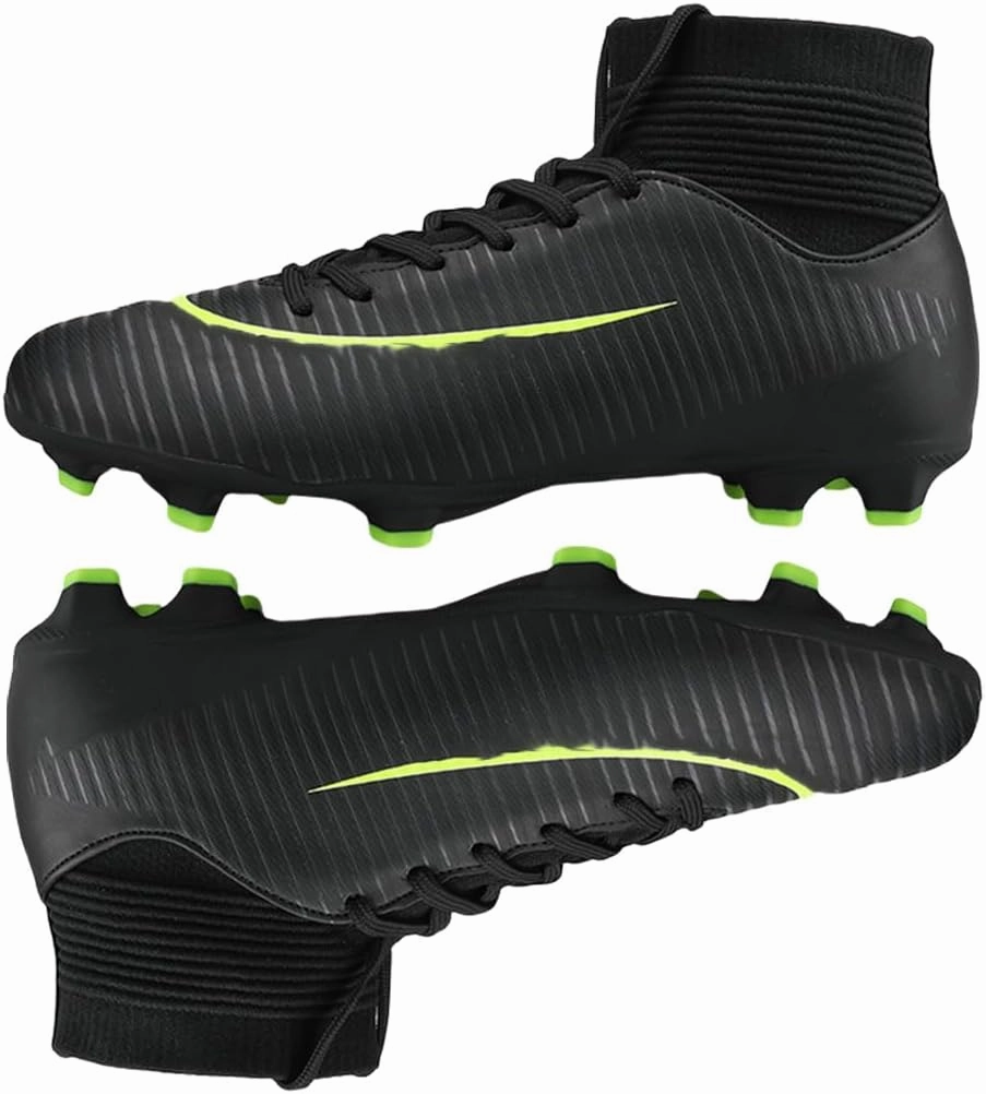 HESBITEUL Soccer Cleats Firm Ground: Lightweight FG Football Shoes