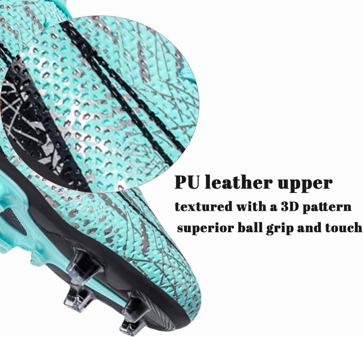 HESBITEUL Soccer Cleats Firm Ground: Lightweight FG Football Shoes