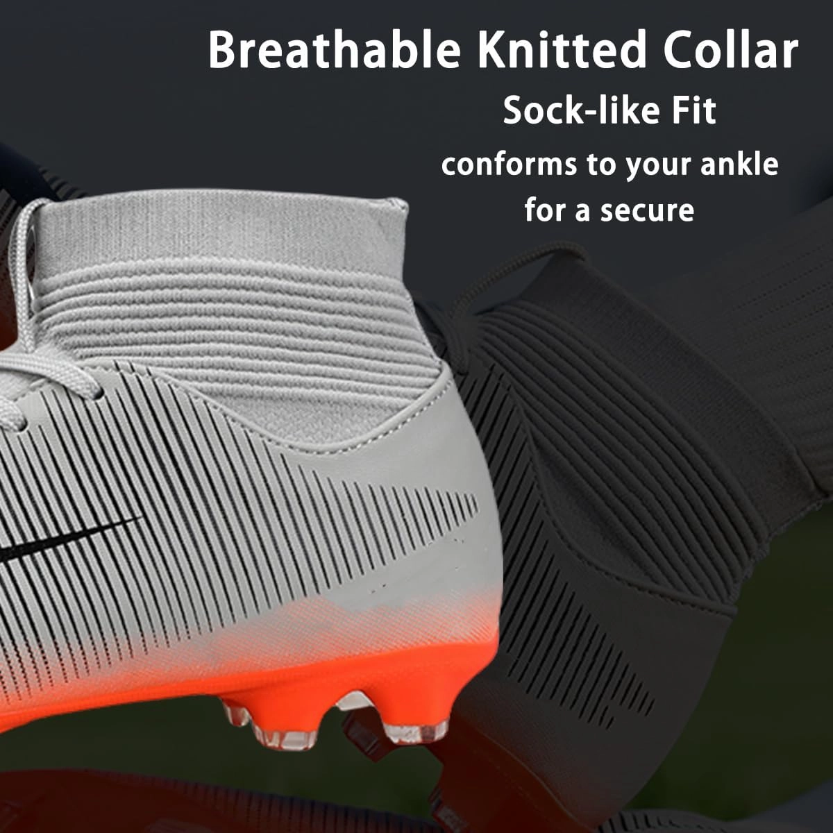 HESBITEUL Soccer Cleats Firm Ground: Lightweight FG Football Shoes