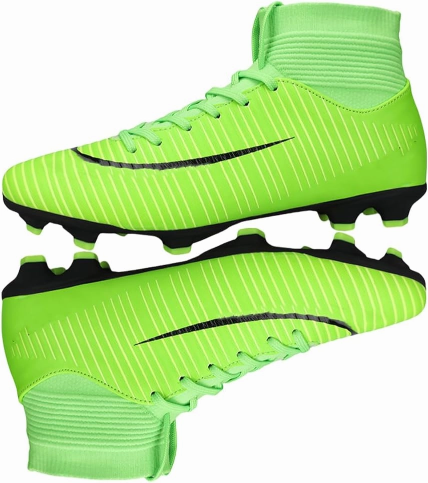 HESBITEUL Soccer Cleats Firm Ground: Lightweight FG Football Shoes