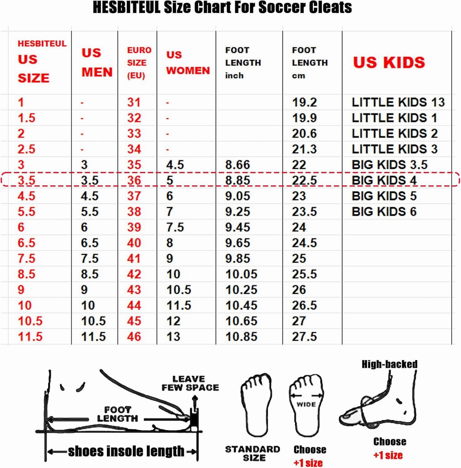 HESBITEUL Soccer Cleats Lightweight Durable: Firm Ground Football Shoes