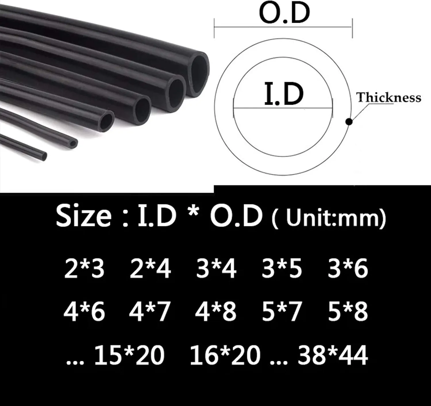 High-Quality Pure Silicone Hose Tube for Pump Transfer - Flexible, Durable, and Temperature Resistant(Length 1m 20 * 26mm)