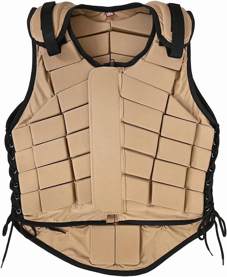 HILASON Adult Safety Equestrian Eventing Protective Protection Vest ‎Tan | Horse Riding Protective Vest | Unisex Vest