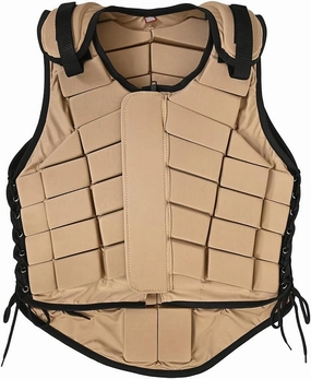 HILASON Adult Safety Equestrian Eventing Protective Protection Vest ‎Tan | Horse Riding Protective Vest | Unisex Vest
