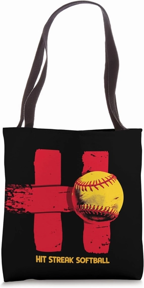 Hit Streak Softball - H Streak Ball Tote Bag
