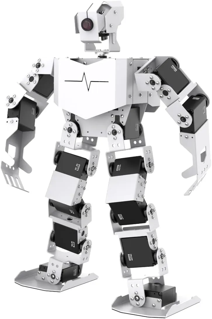 HIWONDER AI Intelligent Robot for RaspberryPi ChatGPT Multimodal AI Model Voice Command & Recognition AI Vision Humanoid Robot Python Programming for Teens and Adults, TonyPi Advanced Kit & RPi 5 8GB