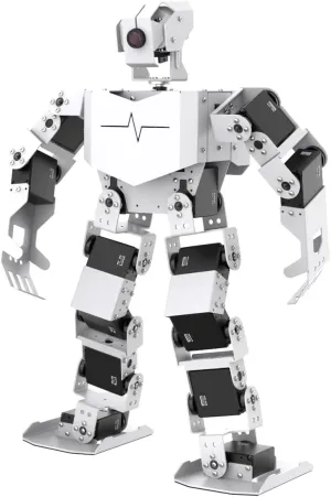 HIWONDER AI Intelligent Robot for RaspberryPi ChatGPT Multimodal AI Model Voice Command & Recognition AI Vision Humanoid Robot Python Programming for Teens and Adults, TonyPi Advanced Kit & RPi 5 8GB