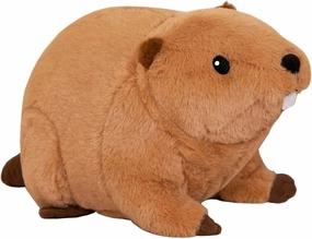 Hofun4U Beaver Plush Pillow with Big Front Teeth, Beaver Stuffed Animal, for Kids Adults (Brown 17.3 inch)