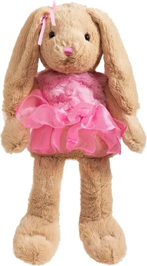 HollyHOME Ballet Bunny Stuffed Animal Plush Rabbit in Gauzy Dress Cute Easter Bunny Doll for Kids 21 inch Pink