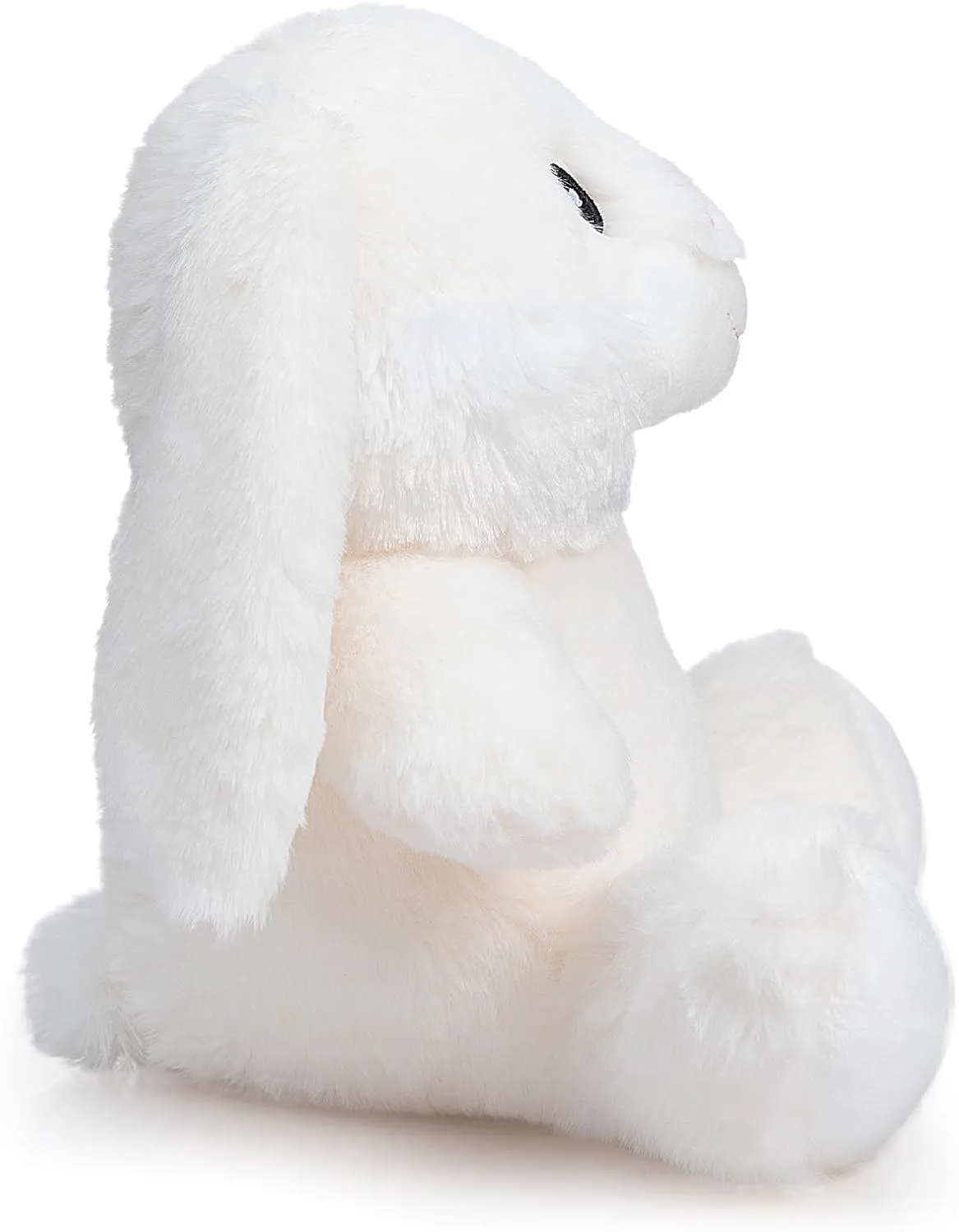 HollyHOME Bunny Stuffed Animal, Easter Bunny Plush Toys, Soft and Cuddly Stuffed Rabbit Easter Gift for Kids Baby Girls 10inch White