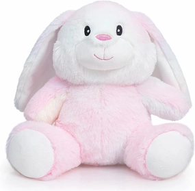 HollyHOME Bunny Stuffed Animal, Easter Bunny Plush Toys, Soft and Cuddly Stuffed Rabbit Easter Gift for Kids Baby Girls 10inch Rainbow