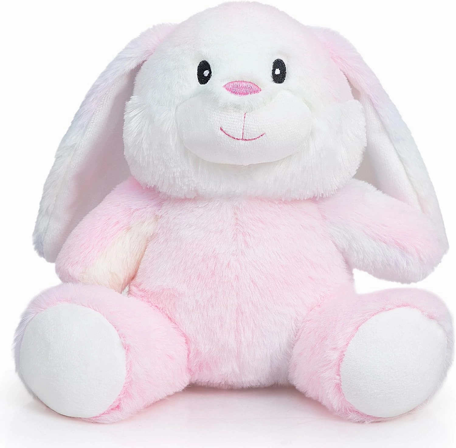 HollyHOME Bunny Stuffed Animal, Easter Bunny Plush Toys, Soft and Cuddly Stuffed Rabbit Easter Gift for Kids Baby Girls 10inch Rainbow