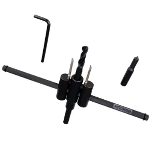 Homdum 8” inch adjustable metal Wood circle cutter drill bit hole saw Kit