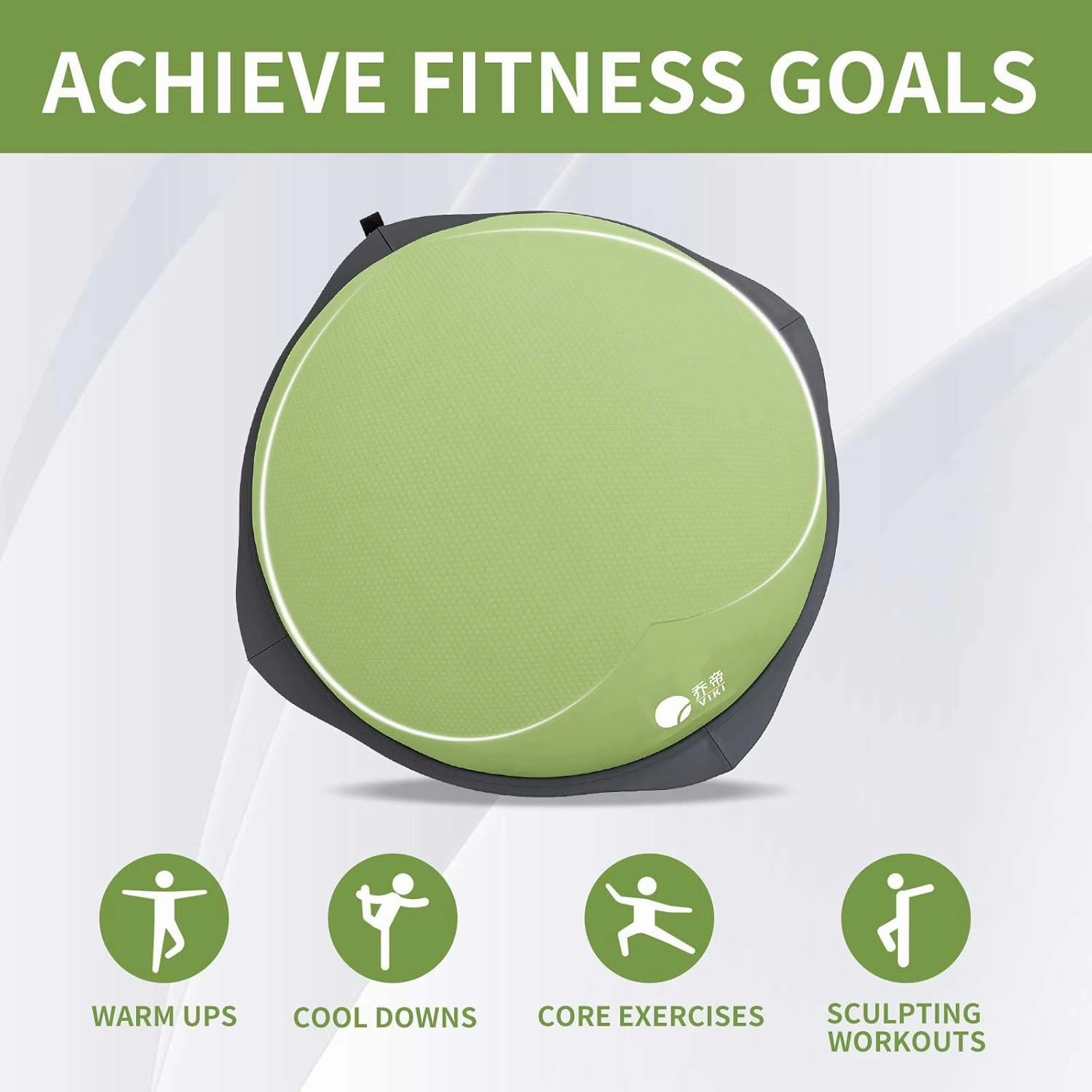 Home Exercise Equipment, semi-Fitness Ball, Stable Ball for Fitness, Whole Body Exercise, core Stability Training Suitable for Family Gym-Anti-Skid