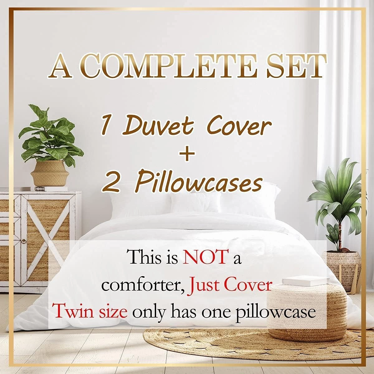 Homewish Rustic Bear Bedding Set Twin Size,3D Brown Fur Animal Golden Crown Comforter Cover Set for Kids Girls,African Tropical Wildlife Black Bedding Quilt Cover Set Bedroom Decor, 2 Pcs