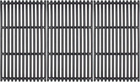 Hongso 17 inch Porcelain Coated Cast Iron Grates for Charbroil Commercial Tru Infrared 463242716, 466242715, 463242715, 466242815, G533-0009-W1, Lowe's 606682, Walmart 555179228, 3-Pk, PCB004