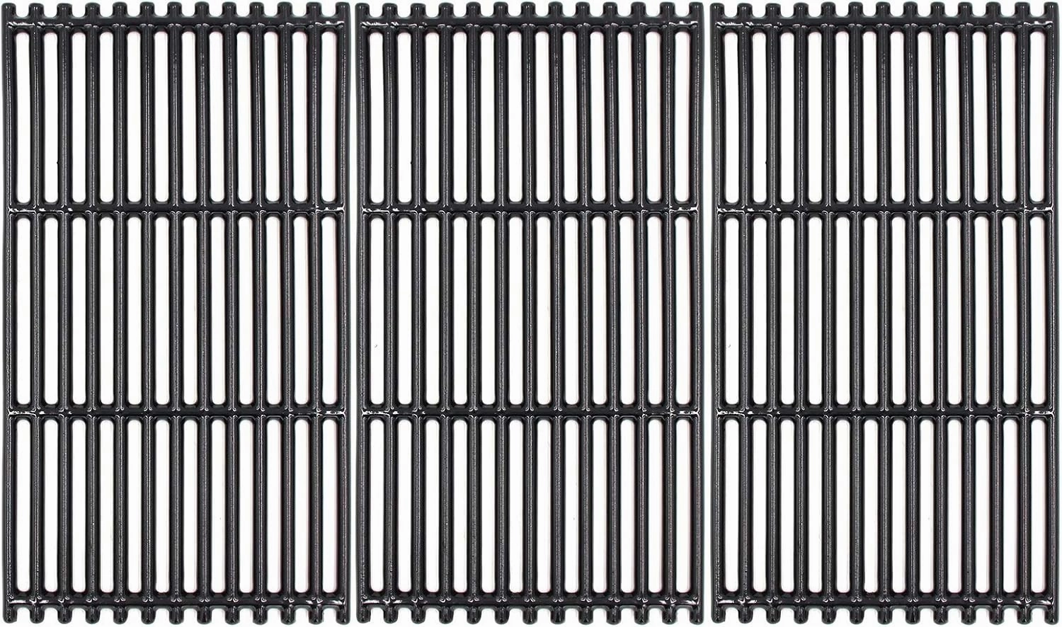 Hongso 17 inch Porcelain Coated Cast Iron Grates for Charbroil Commercial Tru Infrared 463242716, 466242715, 463242715, 466242815, G533-0009-W1, Lowe's 606682, Walmart 555179228, 3-Pk, PCB004