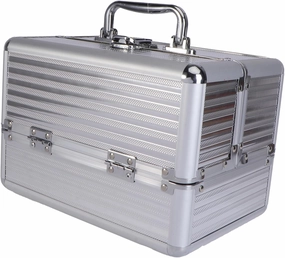 Housoutil Travel Makeup Box Professional Cosmetic Case with Extendable inside Perfect Organizer for Cosmeticians and Home