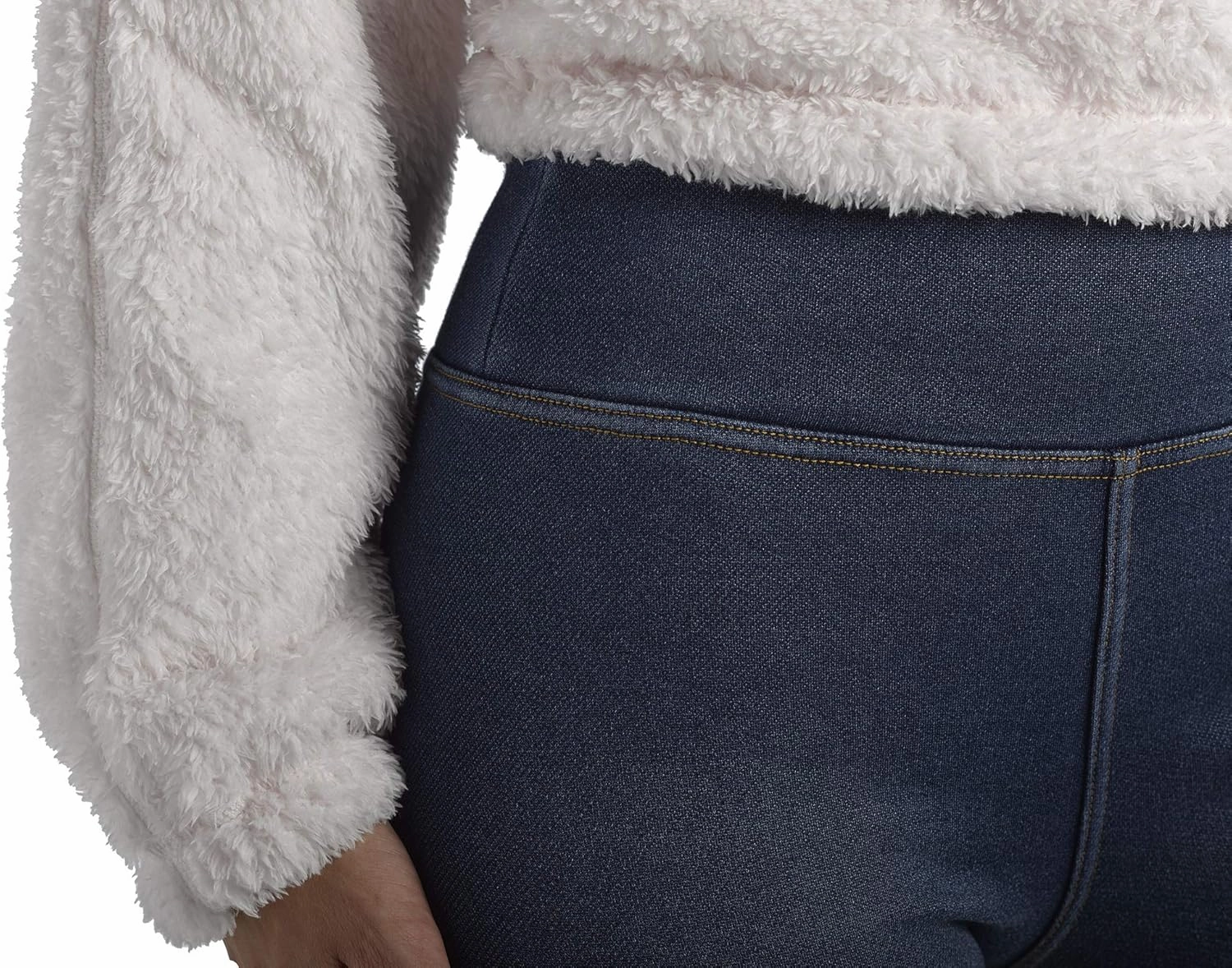 HUE Women’s Plush Lined Warm & Cozy Denim Leggings
