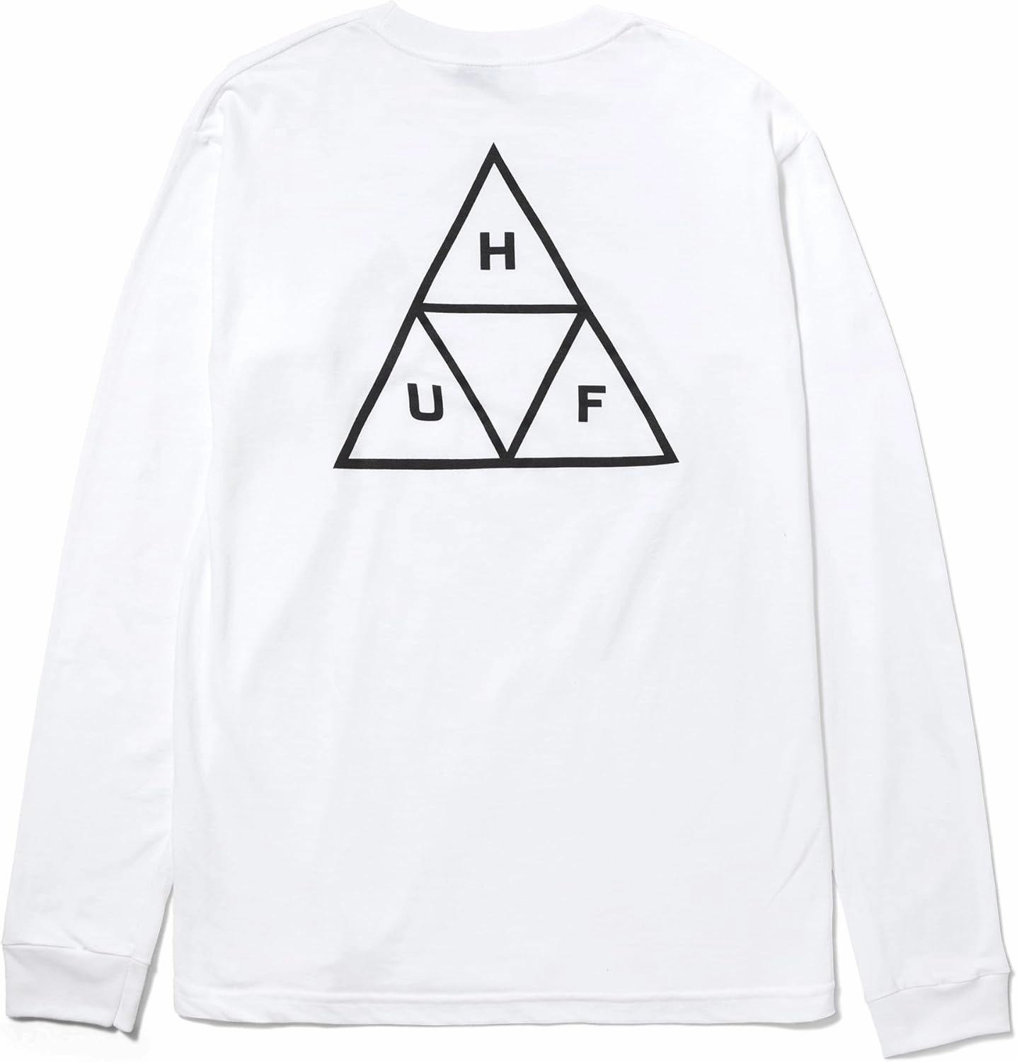 HUF Set Triple Triangle Long Sleeve T-Shirt - 100% Pre-Shrunk Cotton T-Shirt