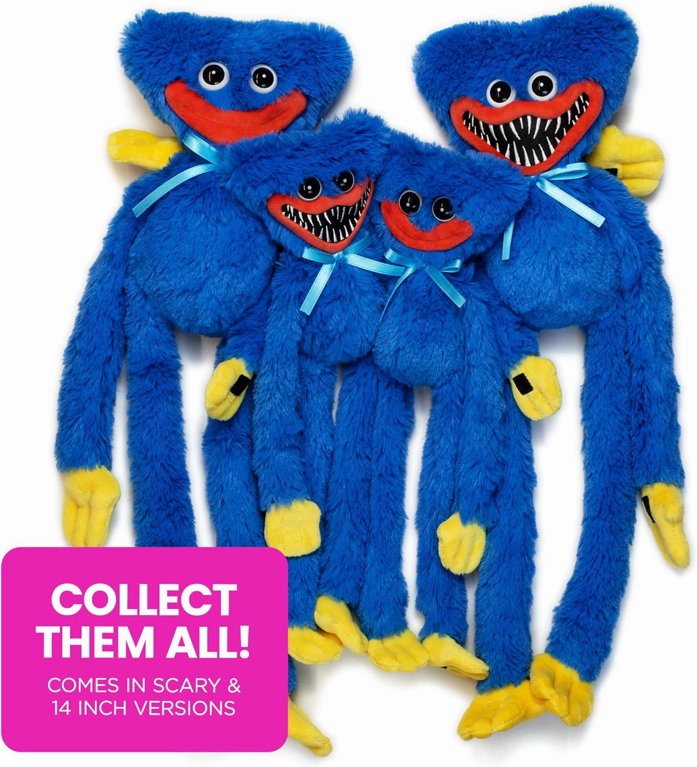 Huggy Wuggy Plush Doll - Collectible Toy for All Ages (19" Smiling Huggy Wuggy)