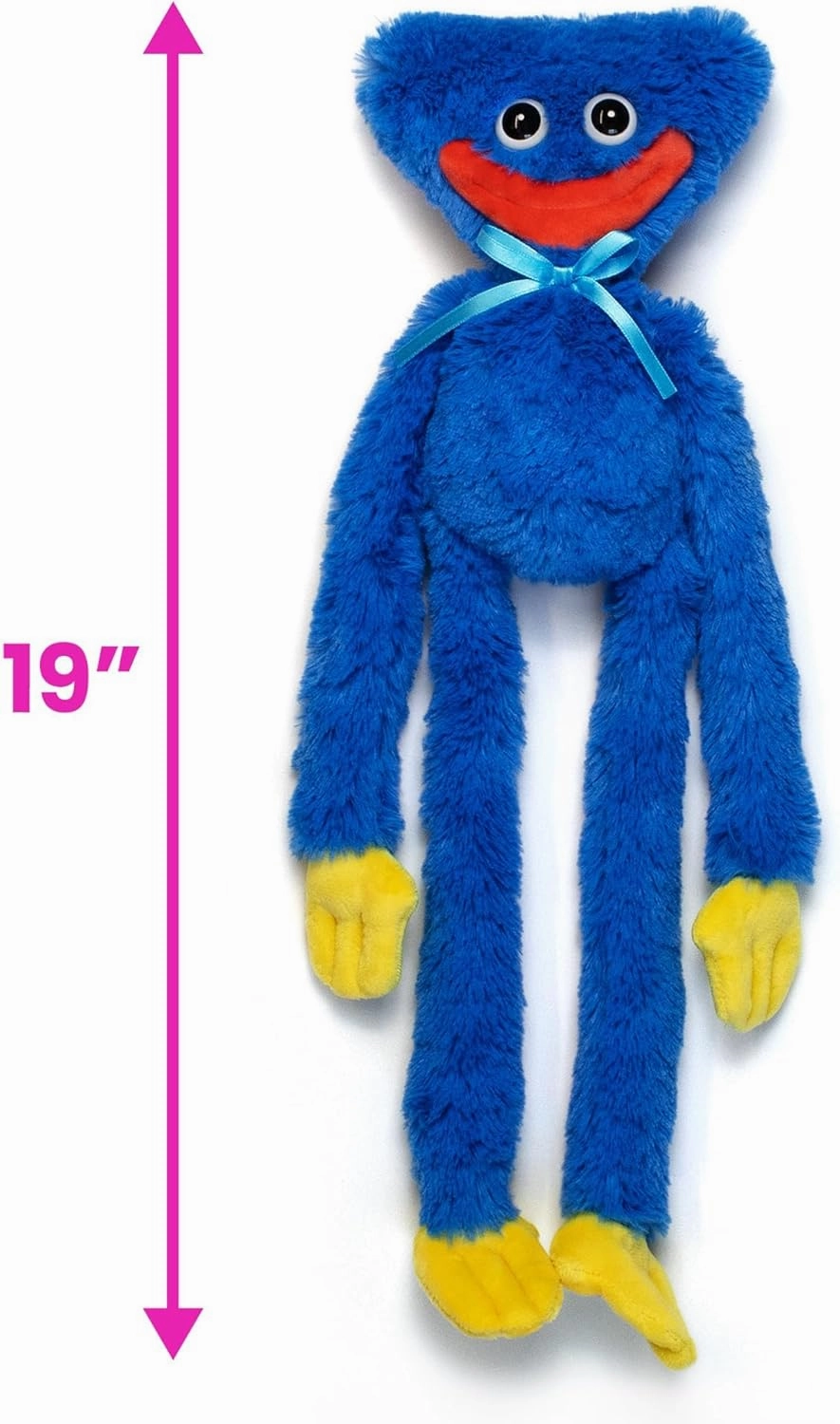 Huggy Wuggy Plush Doll - Collectible Toy for All Ages (19" Smiling Huggy Wuggy)